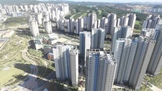 Новостройки Пхохана с высоты птичьего по