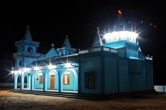 Рыбацкая церковь св. Марии в Джафне ночь