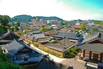 Чонджу с высоты.