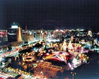 Ночная жизнь в городе Катамацу.