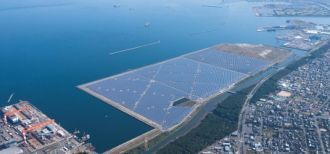 Город Оита с высоты птичьего полета.