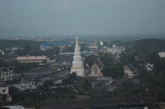 Вид на город Транг с высоты.