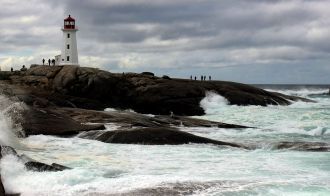 Галифакс - белоснежный маяк Пеггис Пойнт