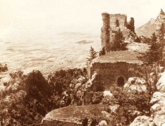 Замок Буффавенто. Кирения. Старое фото.