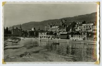 Веве на старой почтовой открытке