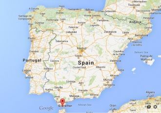 Расположение Тарифы на карте Испании.