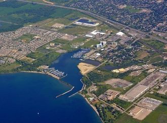 Вид на Ошаву с высоты.