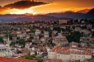 Сафранболу на закате.