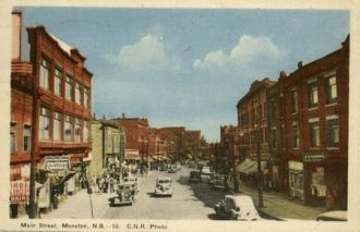 Монктон, главная улица, старое фото.