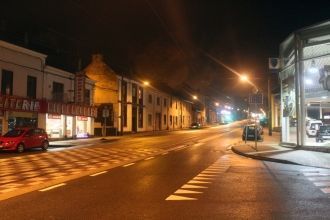 Шарлеруа ночью.