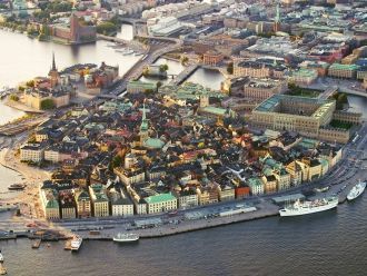 Фото Стокгольма с высоты.