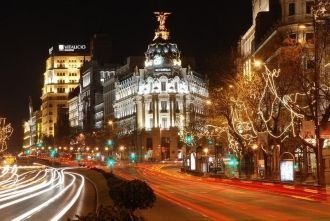 Ночная жизнь Мадрида.