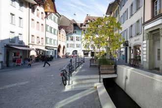 На улицах города Арау.