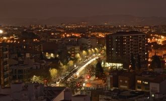 Сабадель ночью.