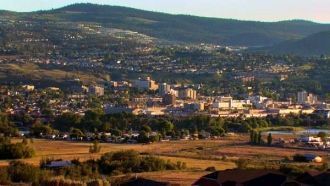 Камлупс с высоты птичьего полета.