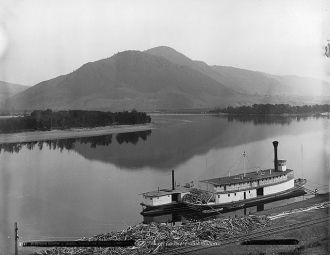 История г. Камлупс на старой фотографии.