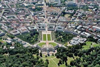 Фото Карлсруэ с высоты.