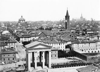 Панорама Милана в XIX веке