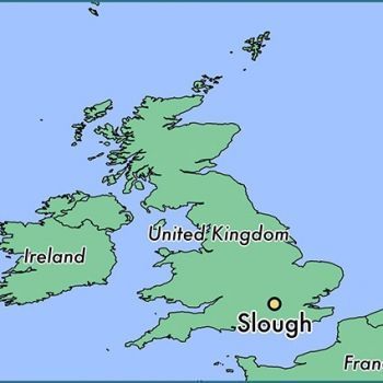 Слау на карте Великобритании.