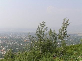 Вид на город Османие с высоты.