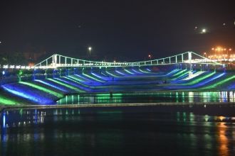 Мост Османие ночью.
