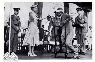 Королева Елизавета II в Адене в 1954 год