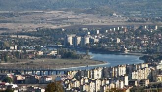 Кырджали с высоты.