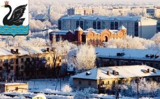 Город Еманжелинск с высоты.