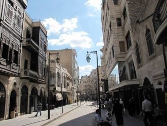 Улица Алеппо до войны