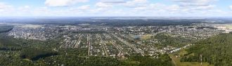 Величина территории города составляет 13
