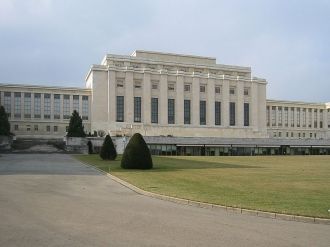 Дворец Наций в Женеве.