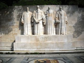 Стена реформации, слева направо: Гильом 