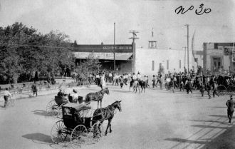 Мексиканский город в 1910 году.