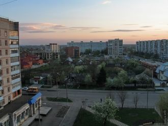 Город Белореченск с высоты птичьего поле