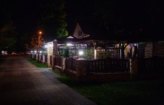 Ночной город Белореченск.