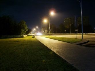 Ночной город Ивацевичи
