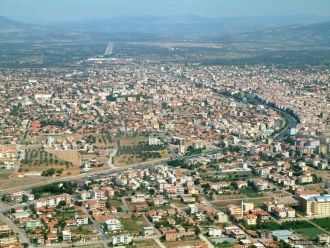 Панорама г. Акхисар.