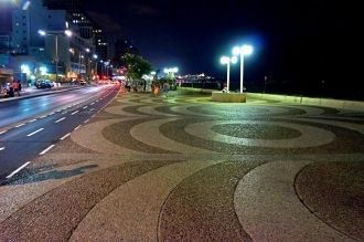 Ночные улицы Тель-Авива, Израиль.