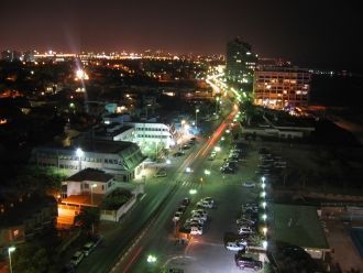 Герцлия ночью.