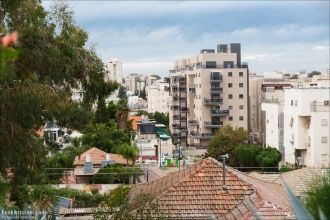 Вид с высоты на Реховот