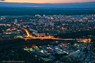 Ночной город Бровары.