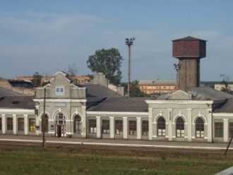 Вокзал города Сарны.