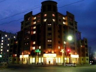 Ночные улицы Лесосибирска.