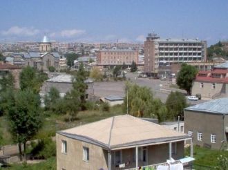 Город Гавар с высоты.