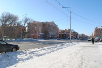 На улицах города Новотроицка, Россия.