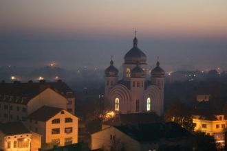 Коломыя ночью.