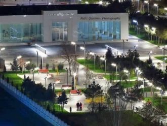 Фотография ночью, город Сумгаит.