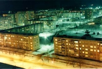 Ночная жизнь в городе Удомля.