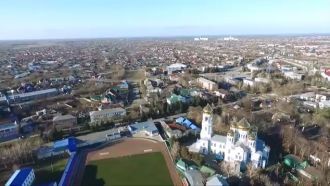 Курганинск с высоты птичьего полета.