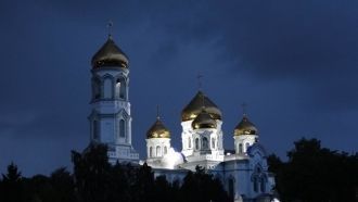 Курганинск ночью.